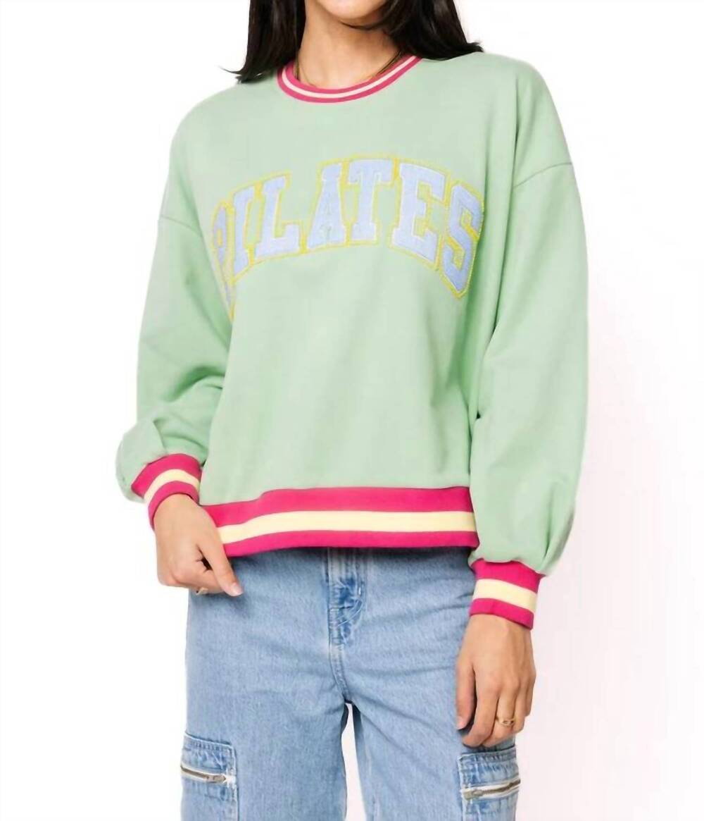 NEW QUEEN OF SPARKLES pilates sweatshirt in green